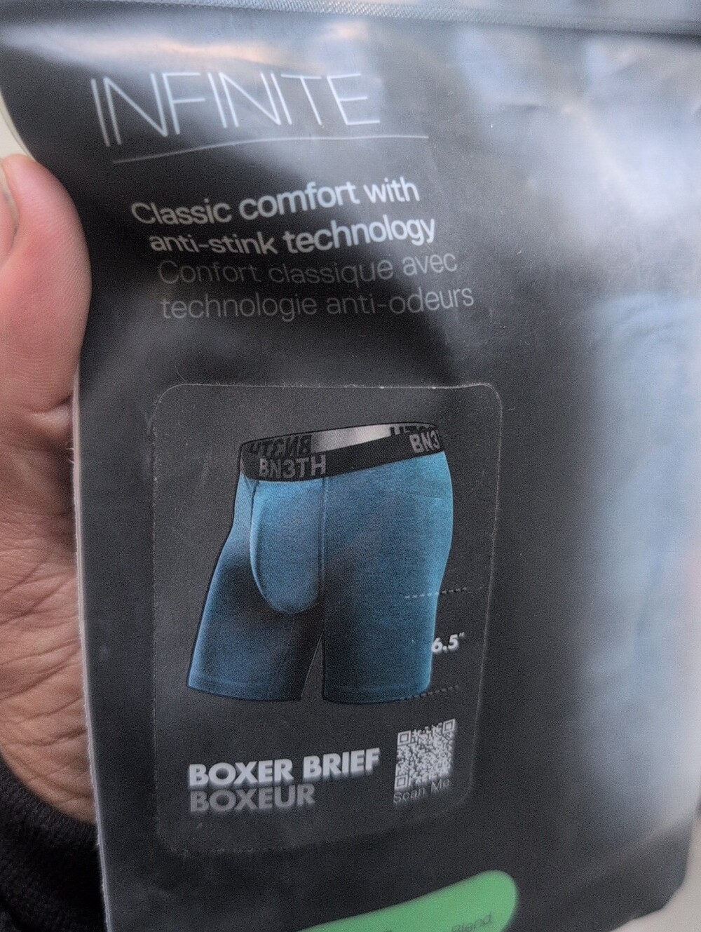 BN3TH Infinite Men’s Boxer Briefs 6.5" -Deep Water  Blue Size Small NWT